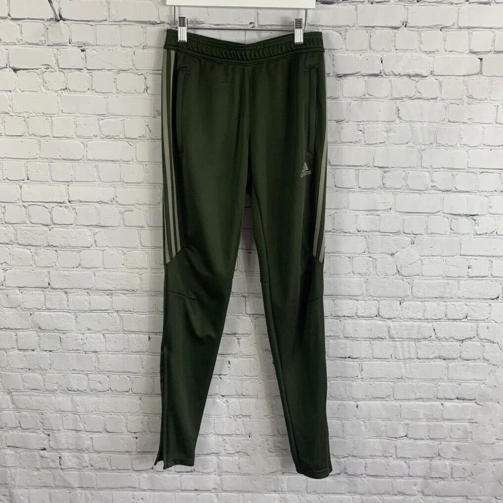 Adidas Women's Tiro TrackPants Size XS Olive Green Climacool - Picture 1 of 8